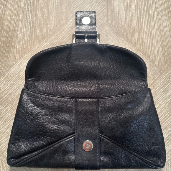 Michael Kors - Black Leather Clutch Purse - Picture 6 of 10